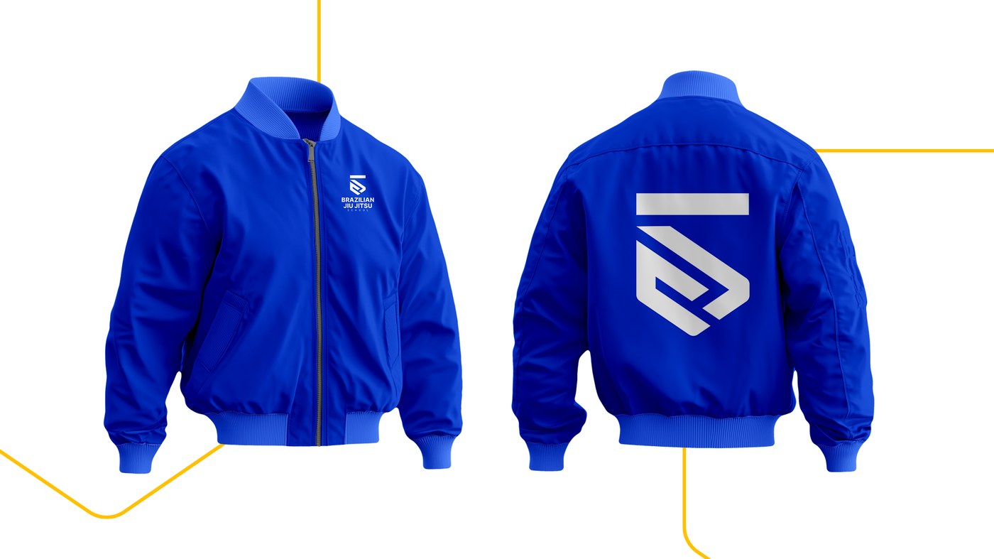Brazilian Jiu Jitsu School team jacket with the crest